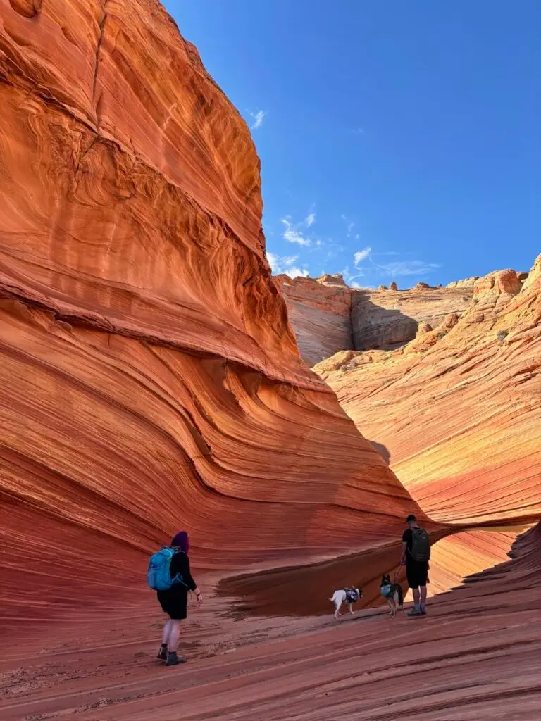 Hiking at The Wave, Coyote Buttes North, Paria Canyon–Vermilion Cliffs Wilderness