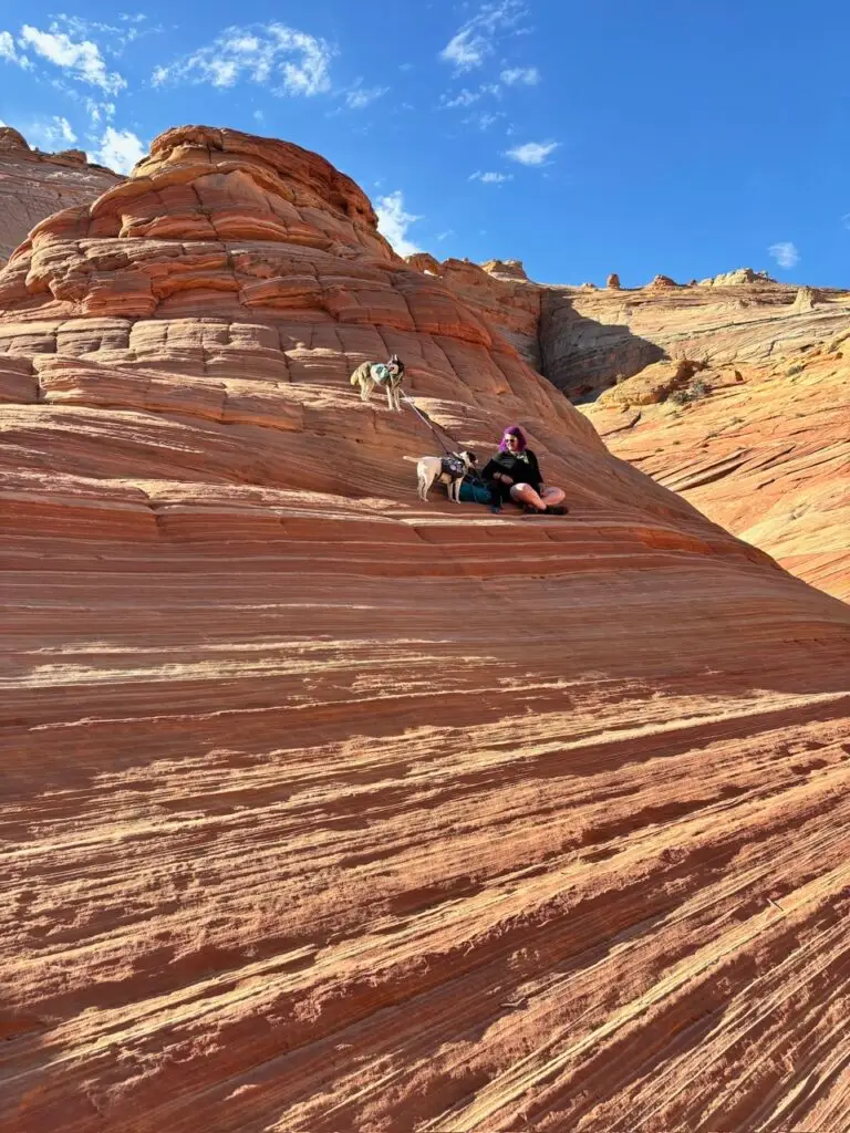 Hiking at The Wave, Coyote Buttes North, Paria Canyon–Vermilion Cliffs Wilderness