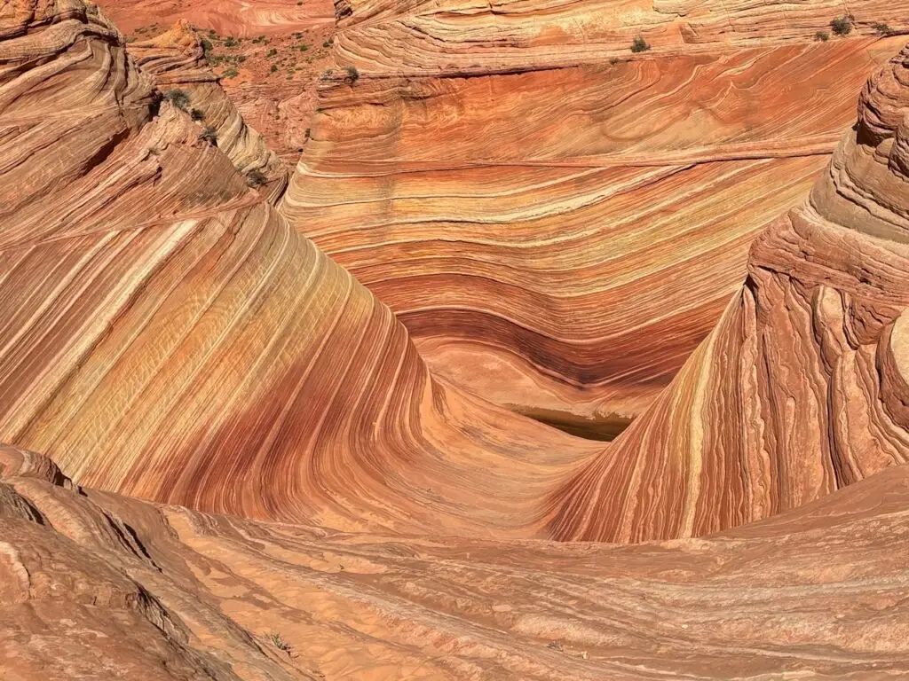 Hiking at The Wave, Coyote Buttes North, Paria Canyon–Vermilion Cliffs Wilderness