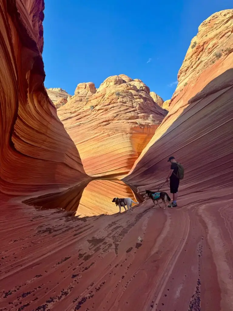 Hiking at The Wave, Coyote Buttes North, Paria Canyon–Vermilion Cliffs Wilderness